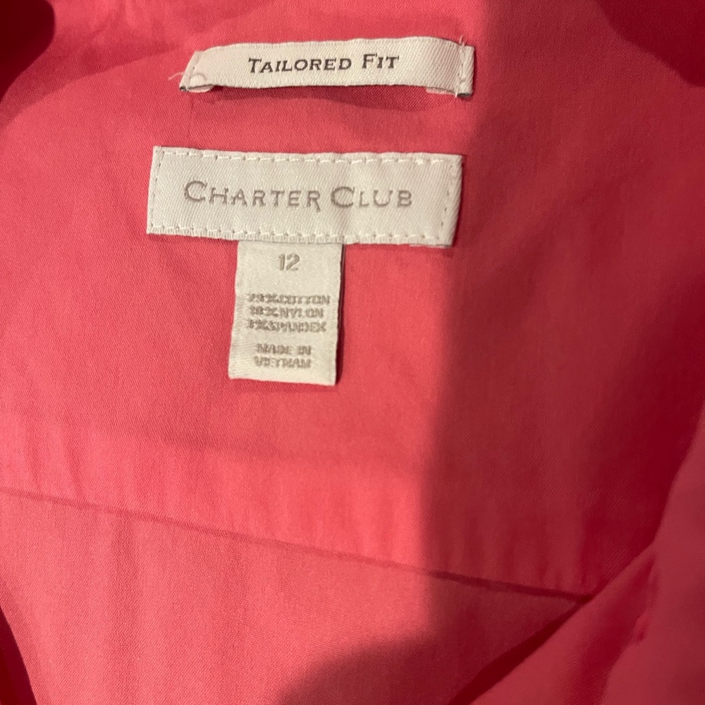 Charter Club Sleeveless Shirt sz 12 - Picture 2 of 3